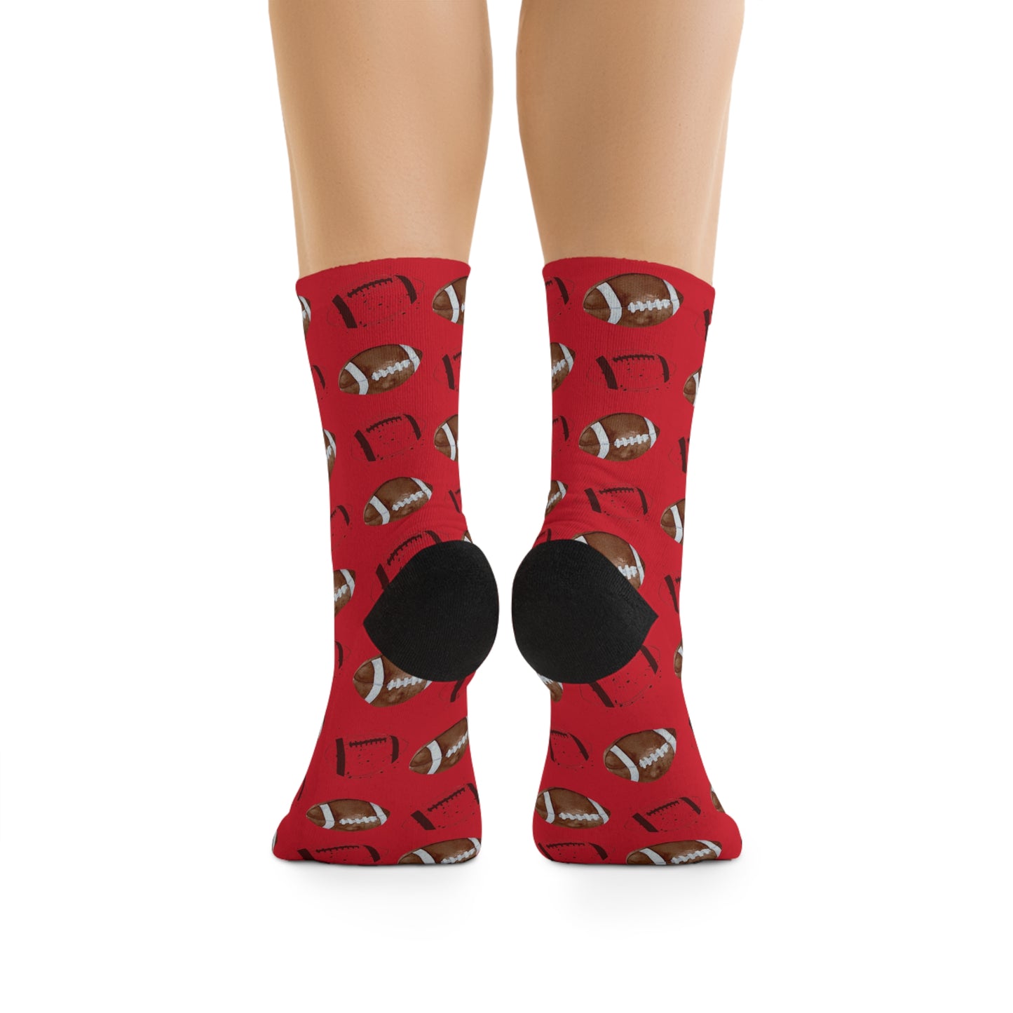 Game Day Football Socks (Red)