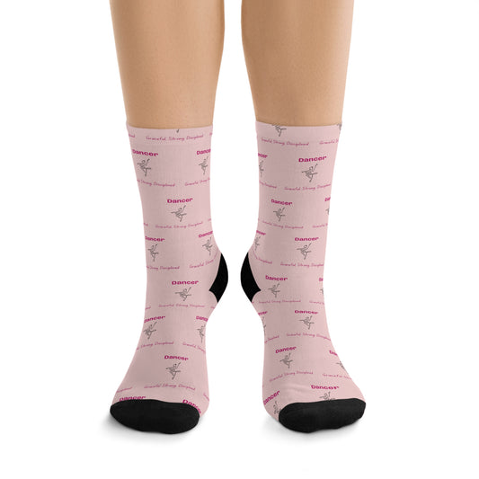 Dancer in Pink - Recycled Poly Socks