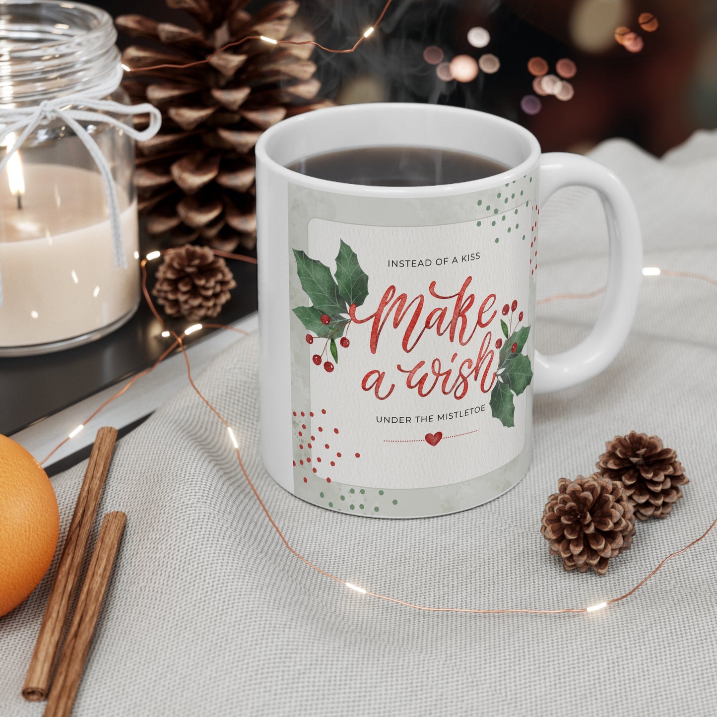 Mistletoe Wishes - Mug 11oz