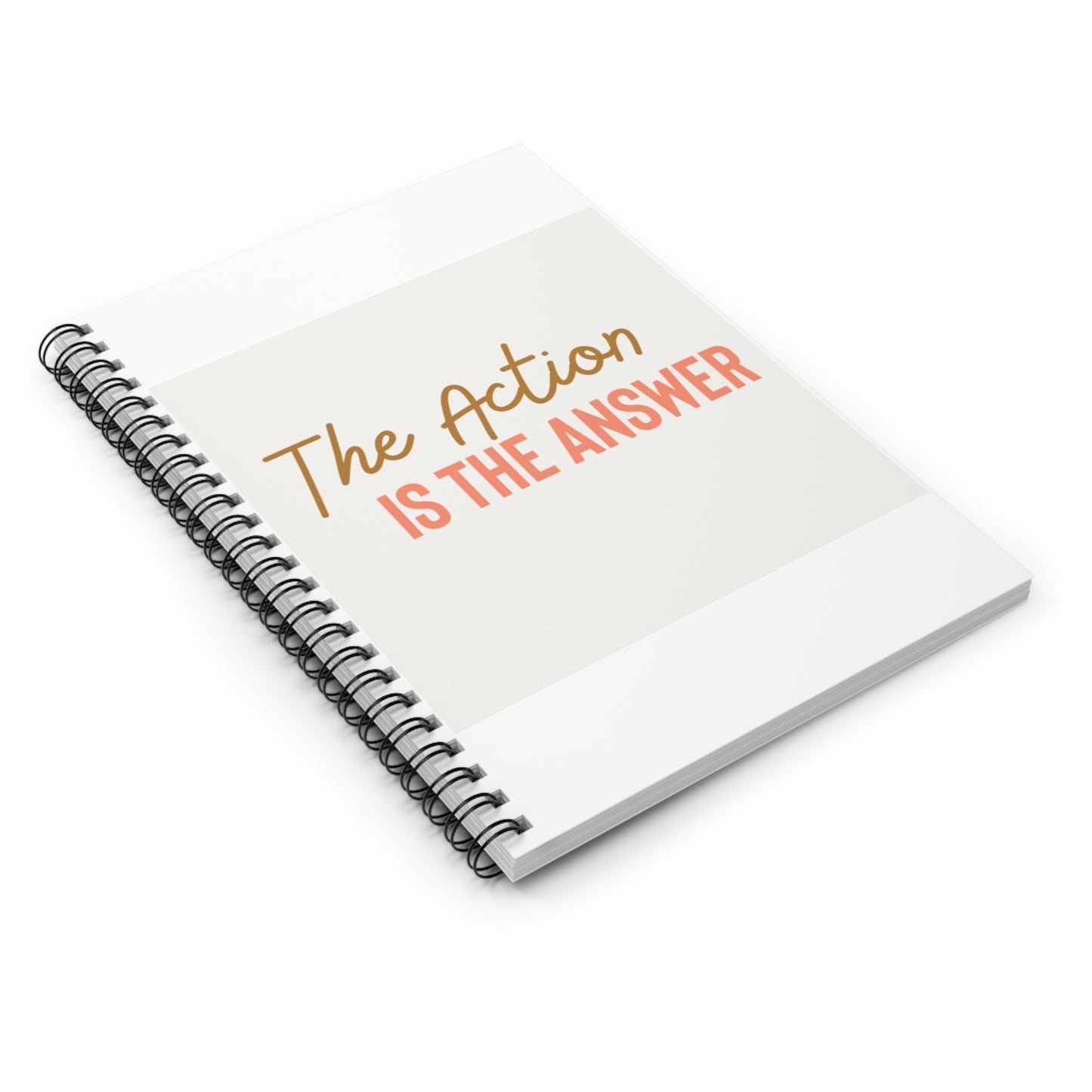 Action is the Answer - Notebook - Ruled Line