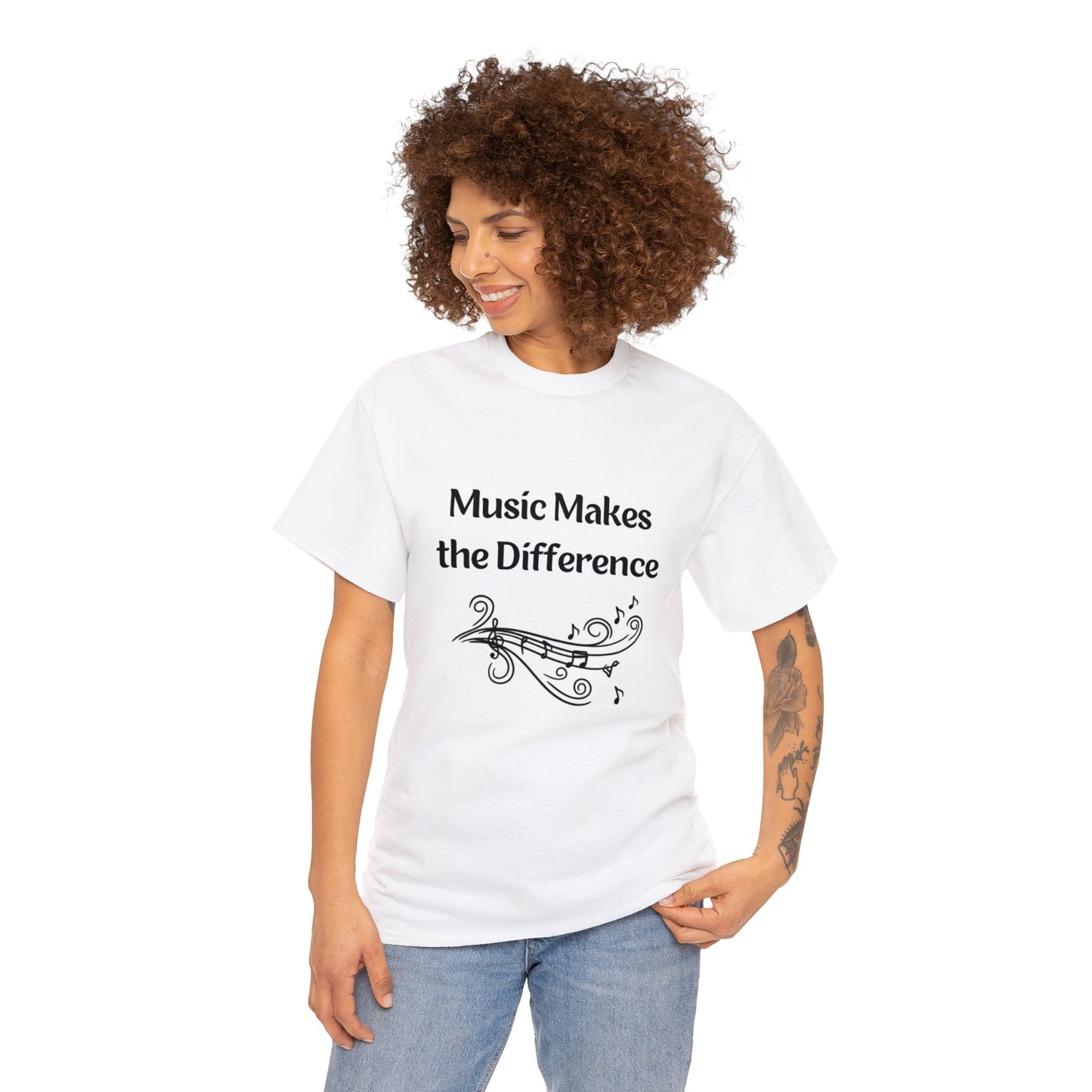 Music Makes the Difference - Unisex Heavy Cotton Tee