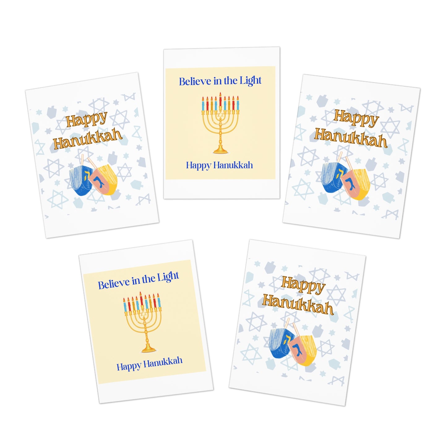 Hanukkah Holiday Cards (5-Pack)