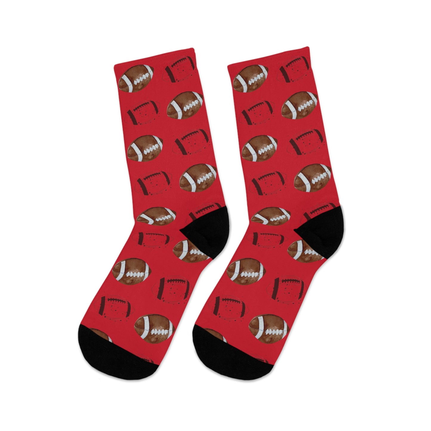 Game Day Football Socks (Red)