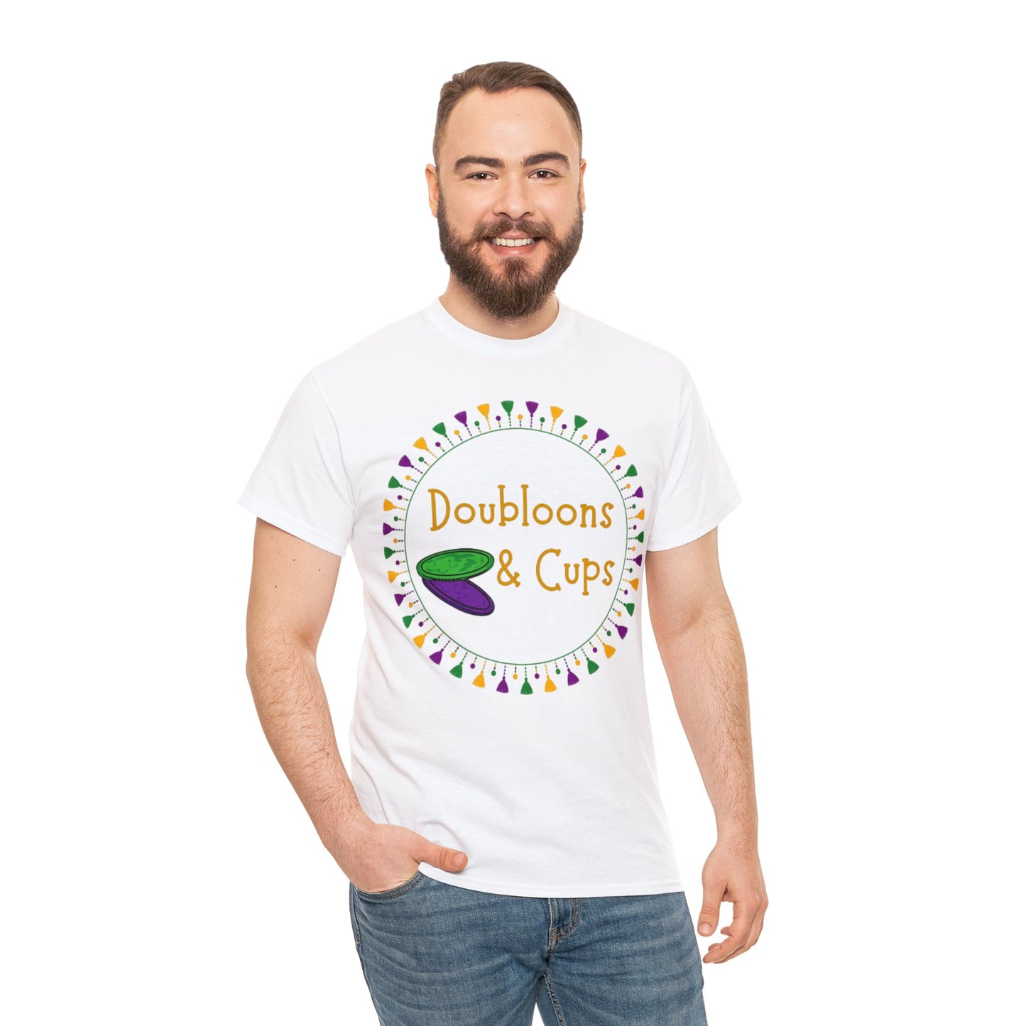 Doubloons and Cups Mardi Gras - Cotton Tee