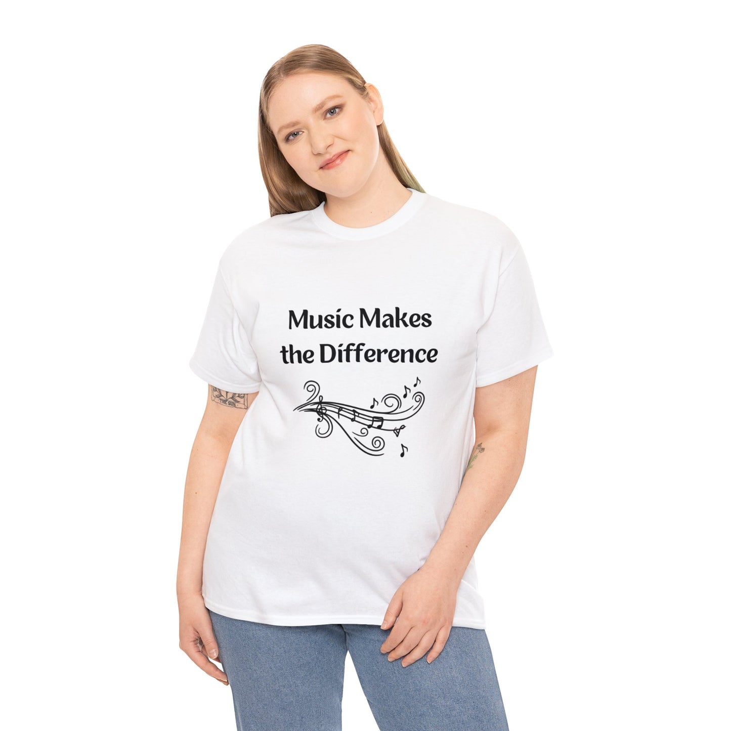 Music Makes the Difference - Unisex Heavy Cotton Tee