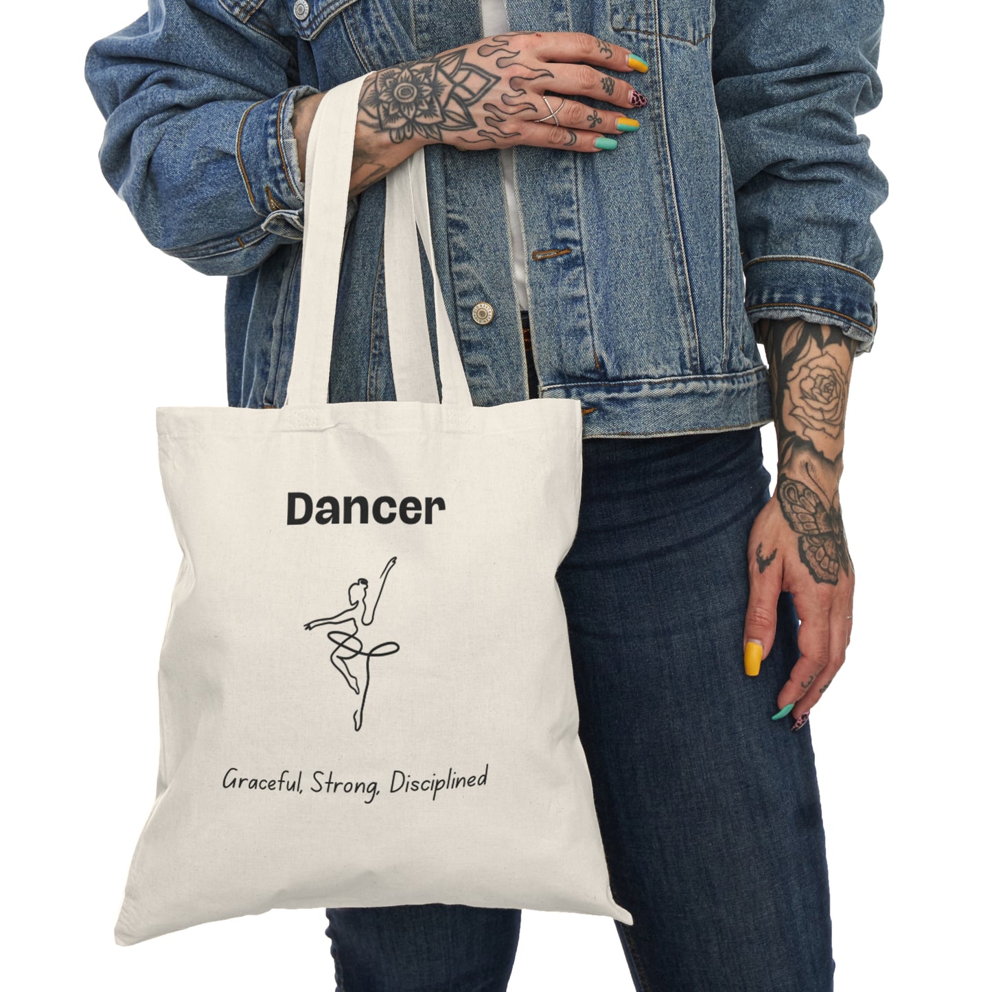 Dancer -Bun Head -Tote Bag