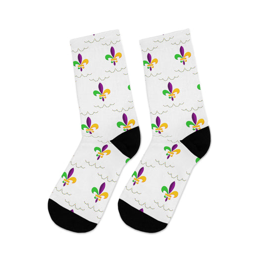 Mardi Gras - Recycled Poly Socks