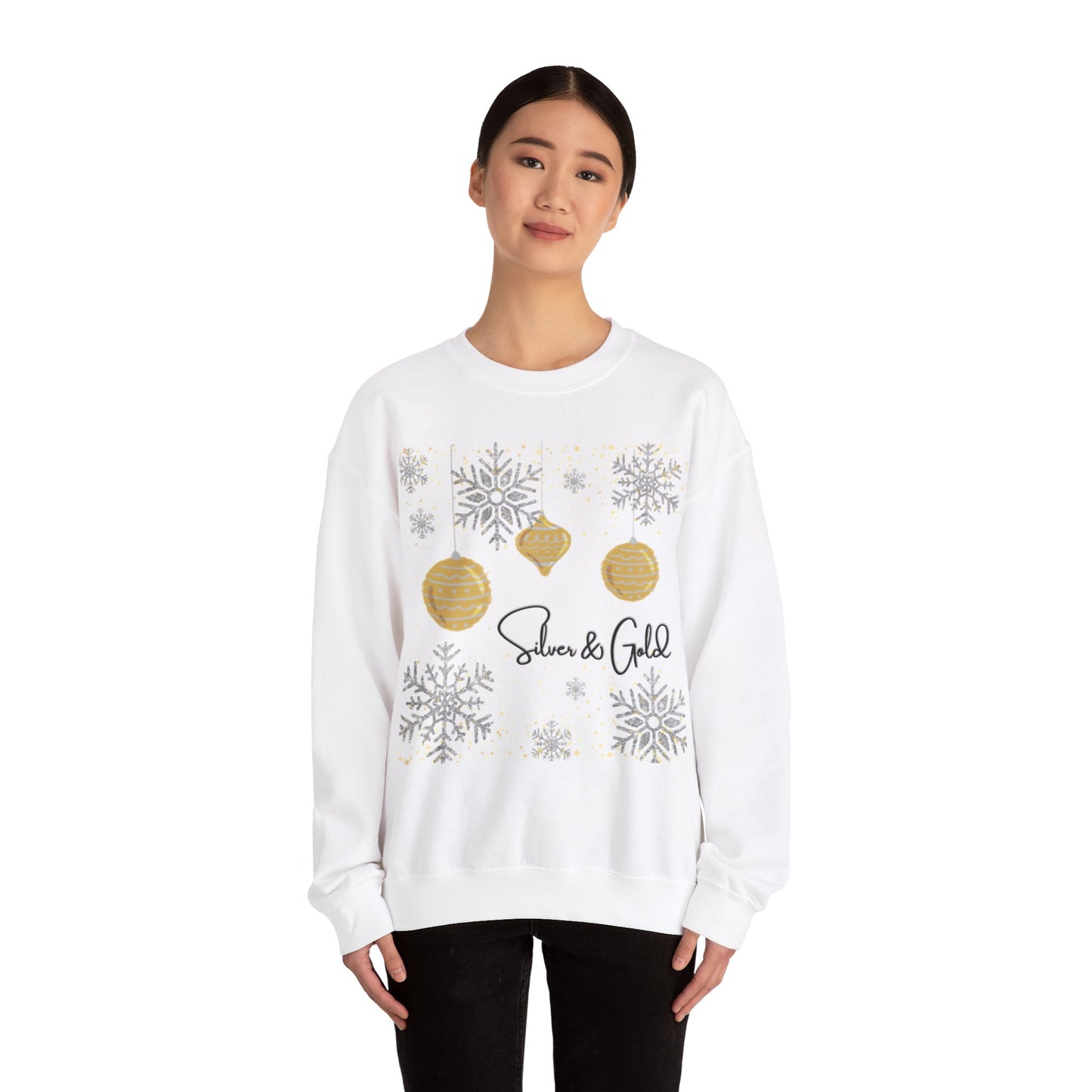 Silver and Gold Holiday Sweatshirt