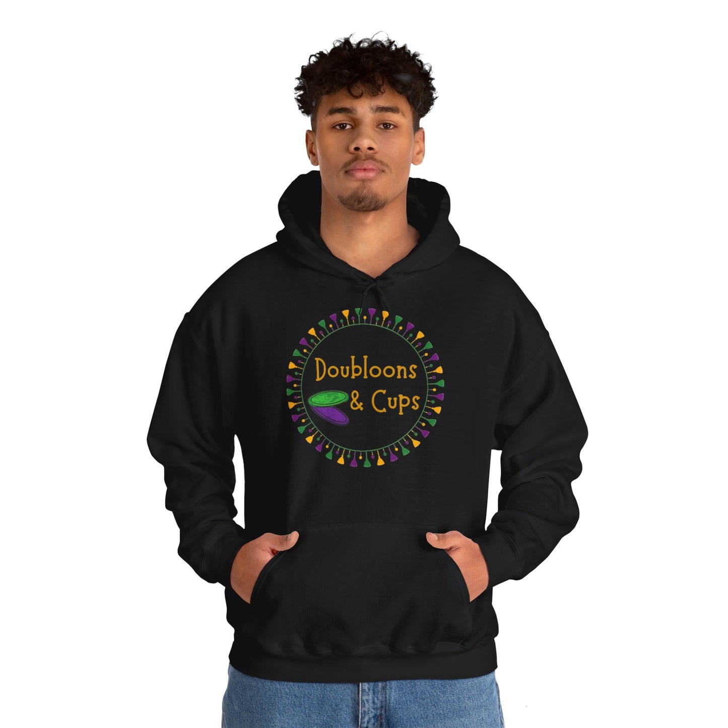 Doubloons and Cups Mardi Gras - Hooded Sweatshirt