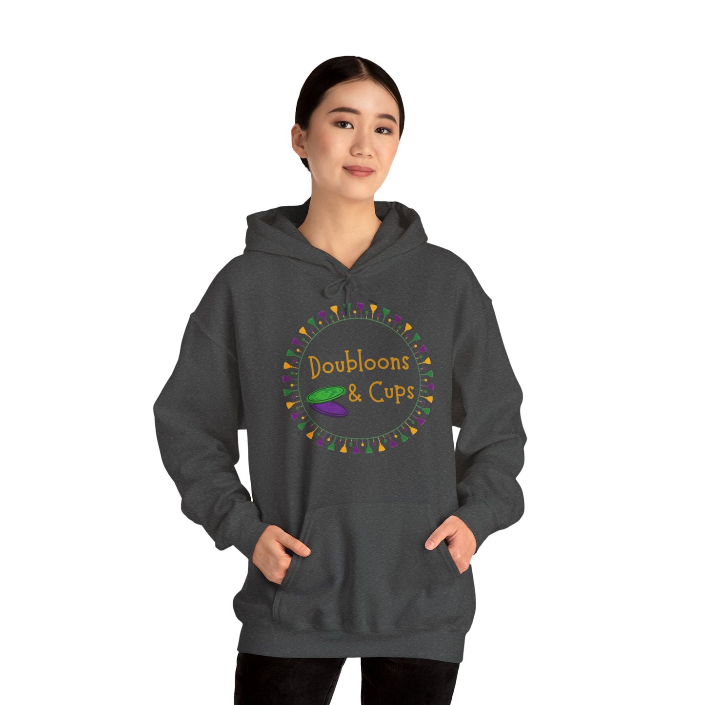 Doubloons and Cups Mardi Gras - Hooded Sweatshirt