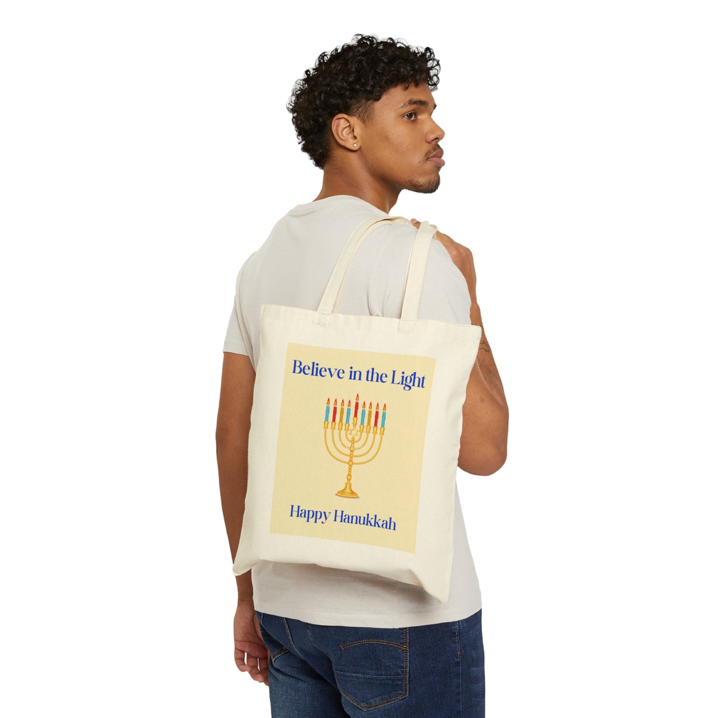 Hanukkah- Cotton Canvas Tote Bag