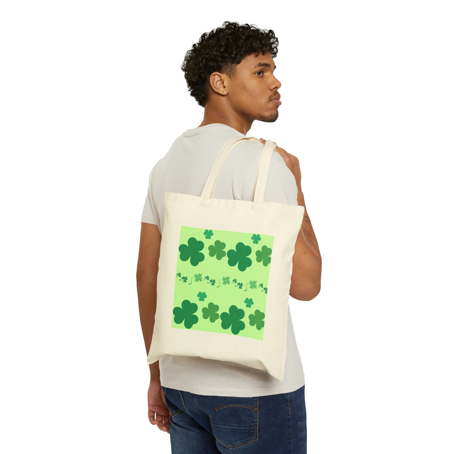 Shamrock - Cotton Canvas Tote Bag