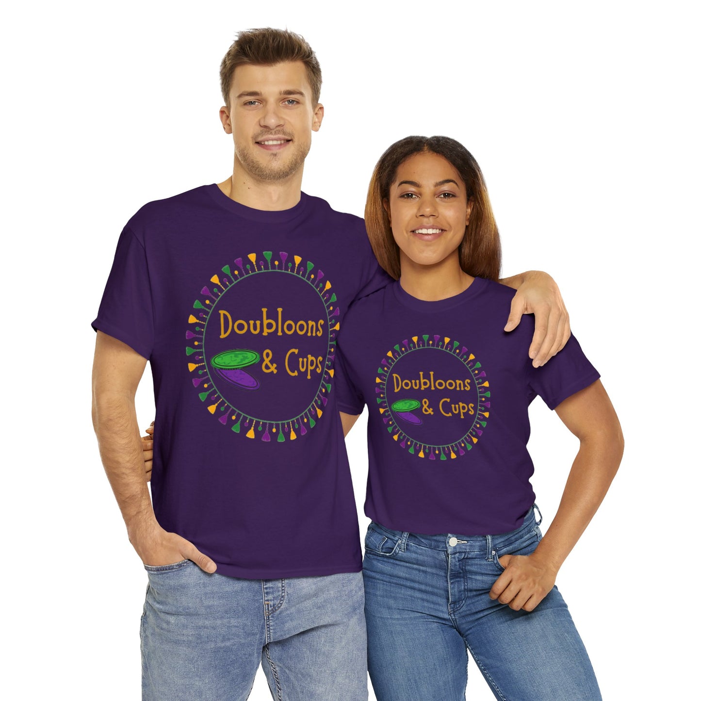 Doubloons and Cups Mardi Gras - Cotton Tee