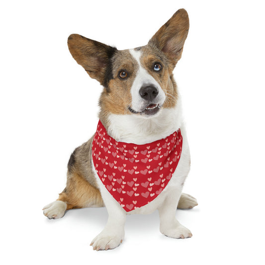 Valentines Hearts - Pet Bandana Collar