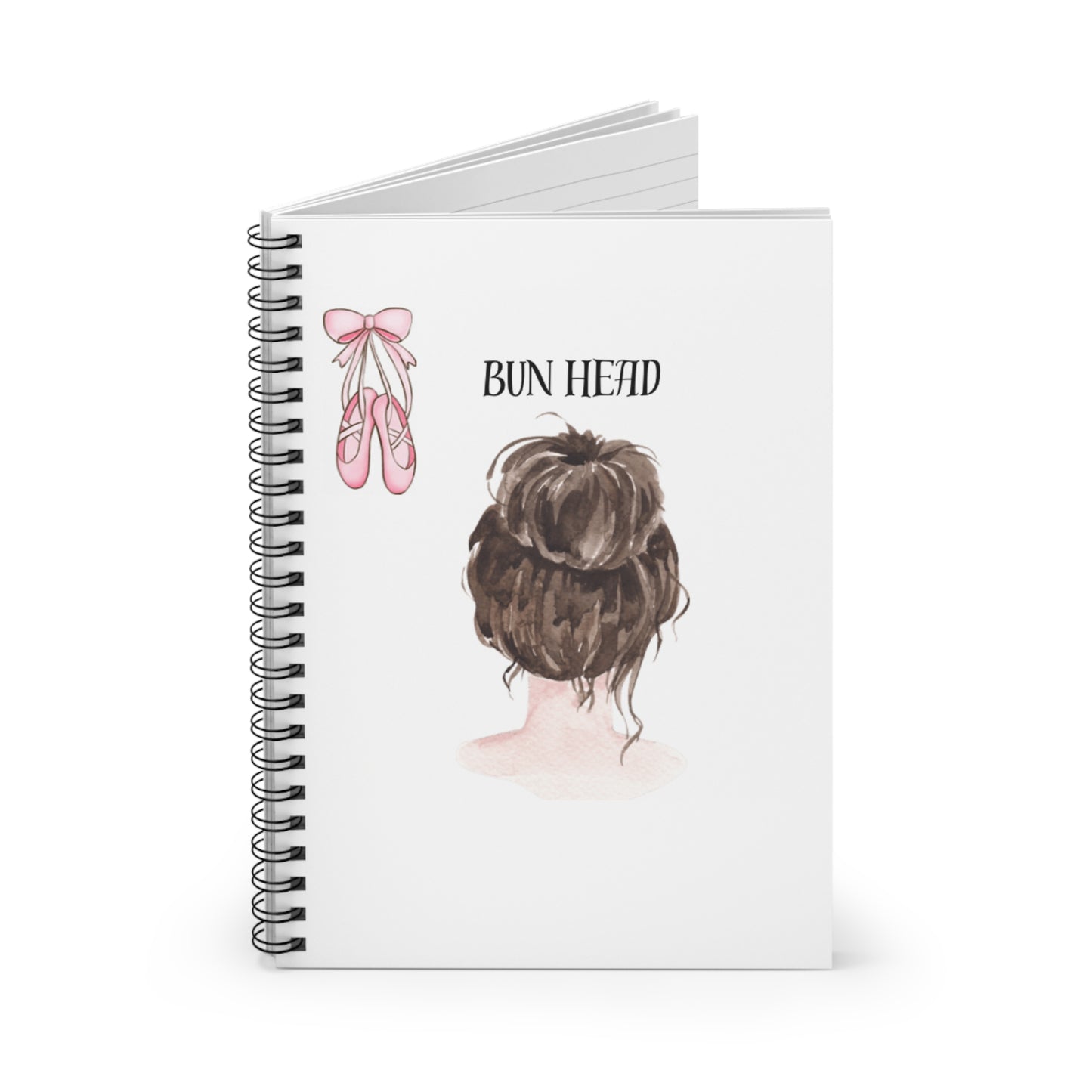 Dancer -Bun Head -Notebook - Ruled Line