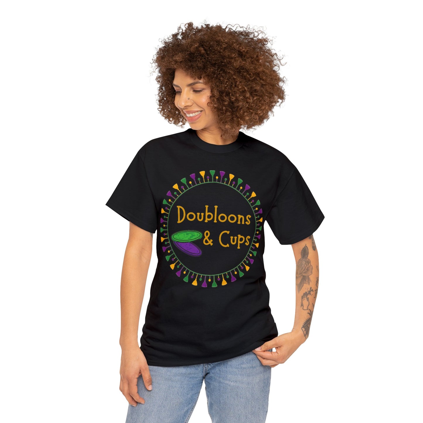 Doubloons and Cups Mardi Gras - Cotton Tee