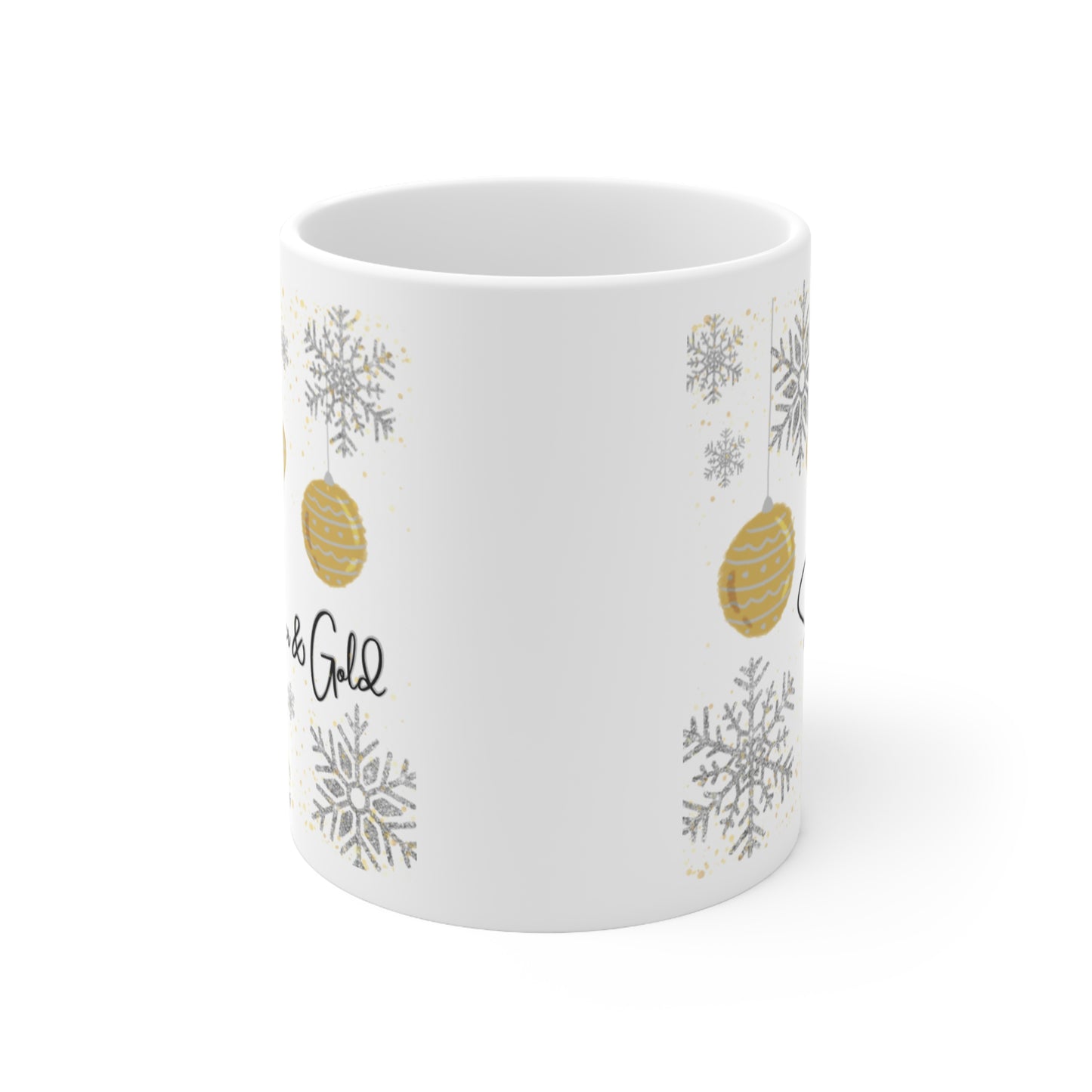 Silver and Gold Mug 11oz