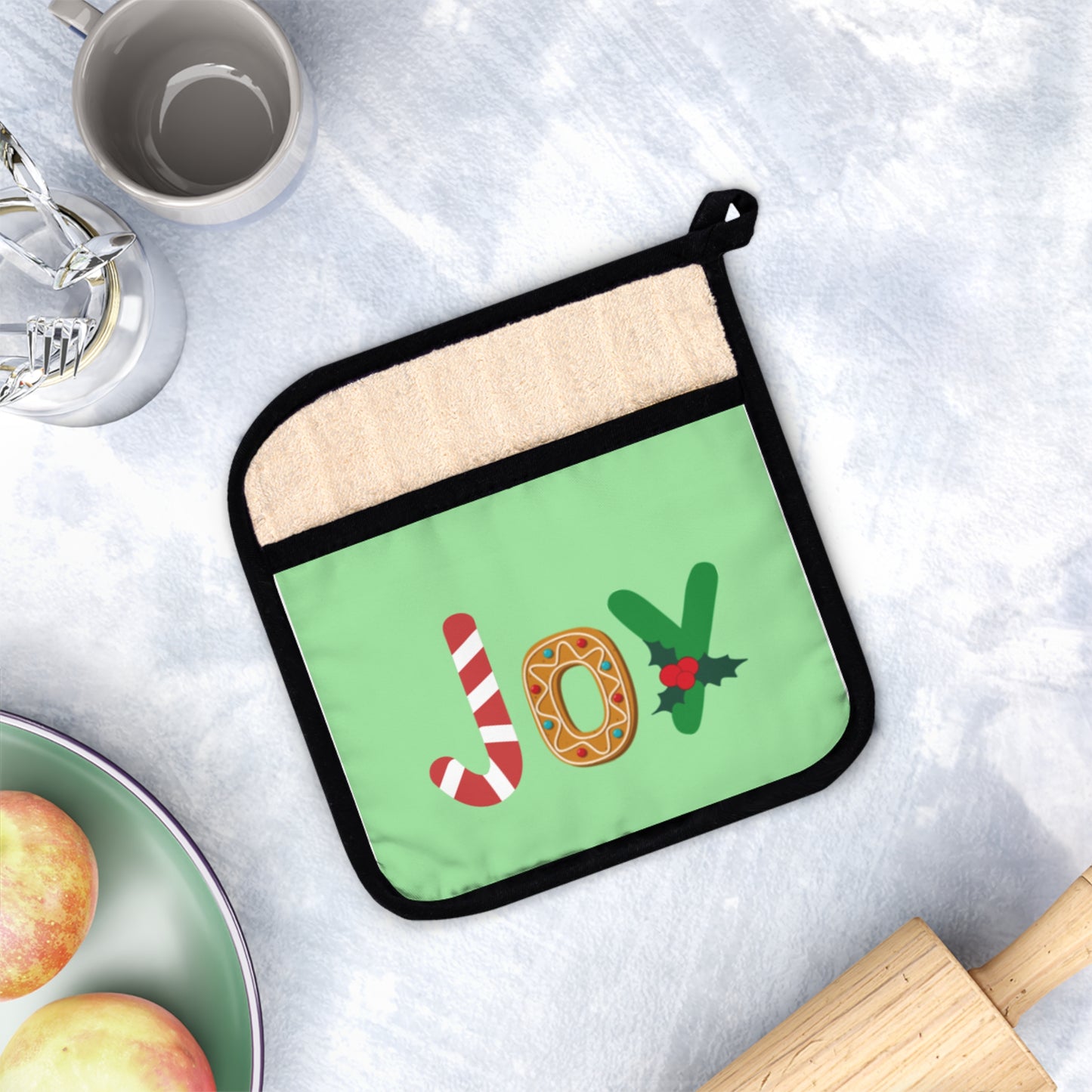 Holiday Joy - Pot Holder with Pocket