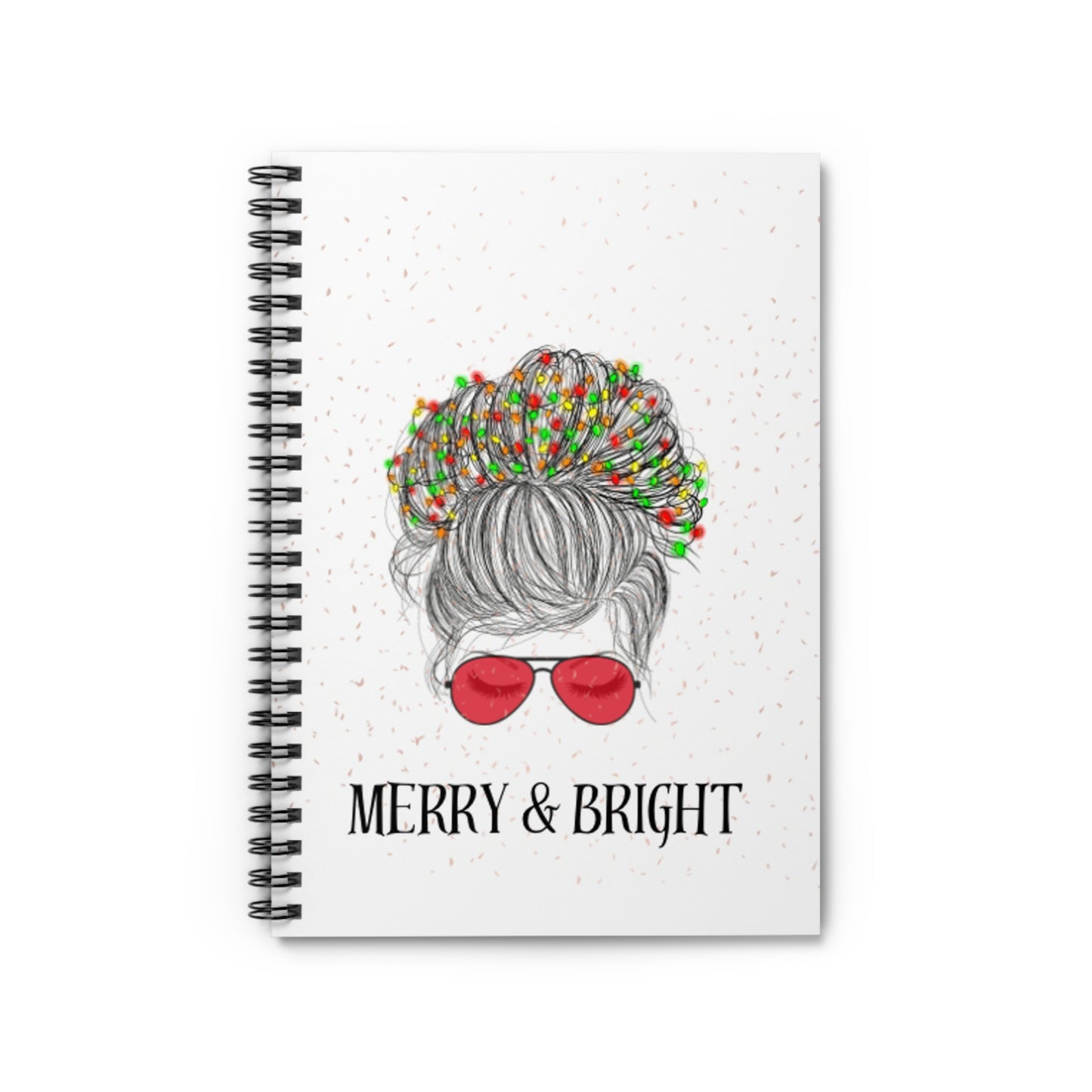 Merry and Bright Spiral Notebook - Ruled Line