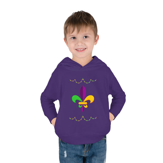 Mardi Gras Ready - Toddler Pullover Fleece Hoodie