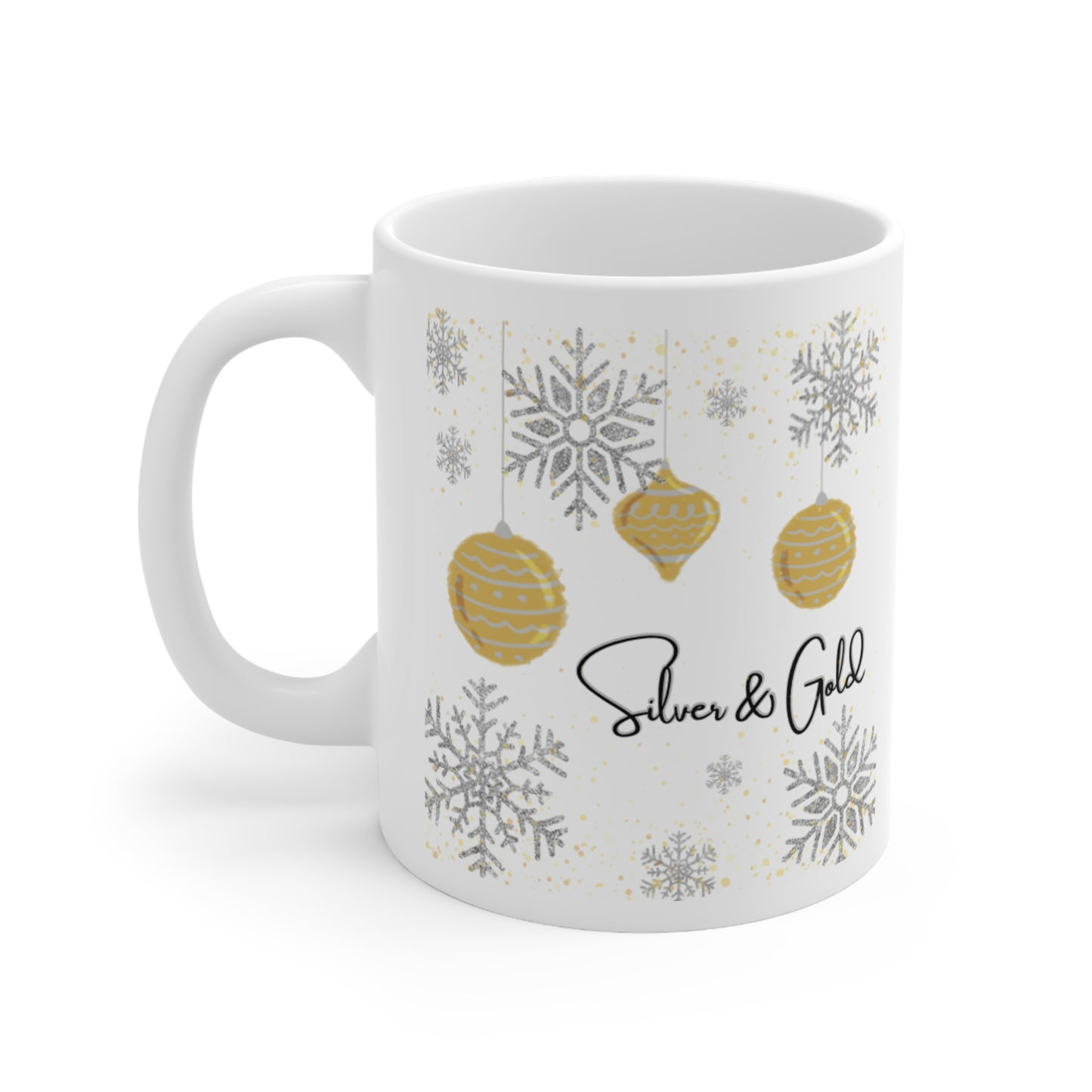 Silver and Gold Mug 11oz