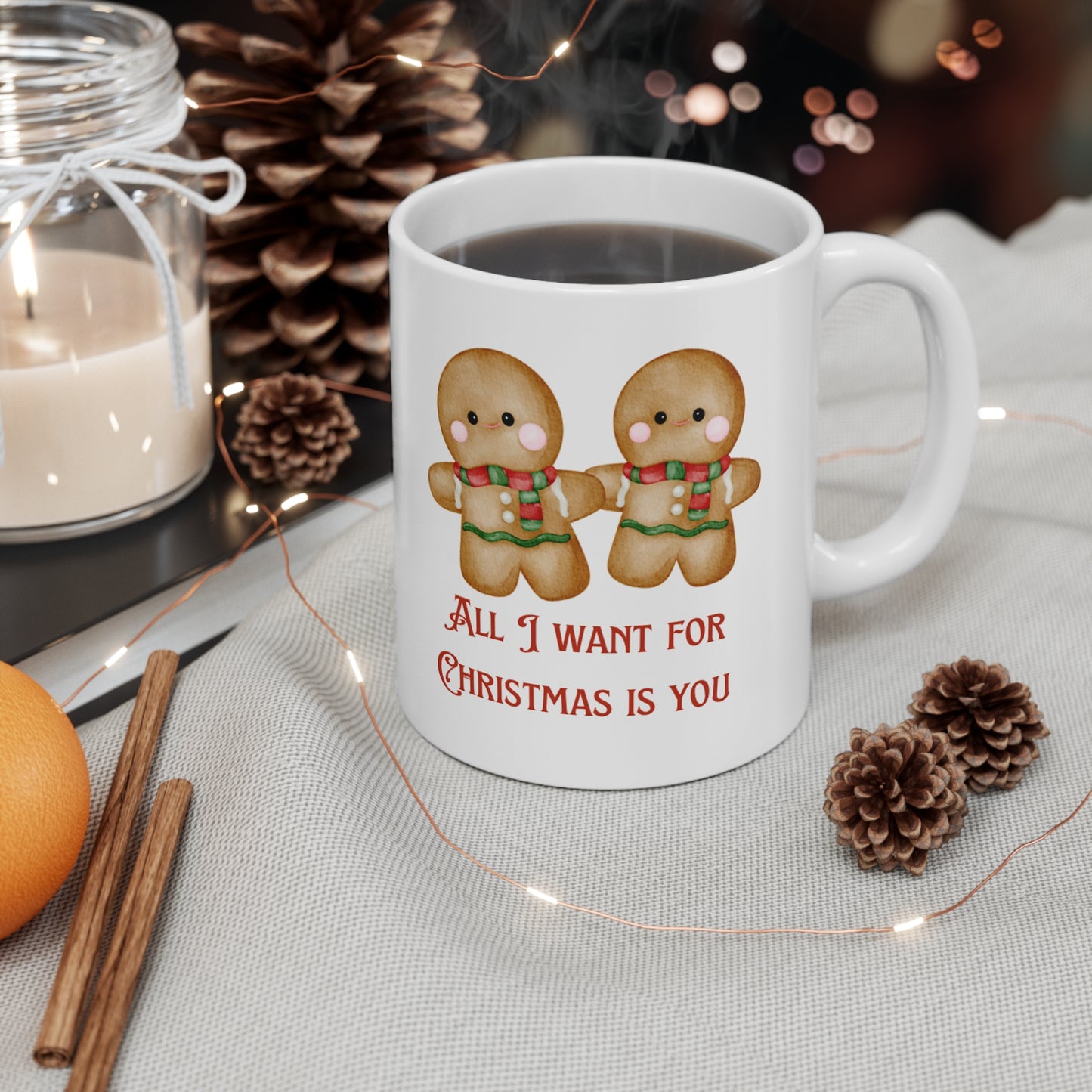 Gingerbread Christmas Mug 11oz