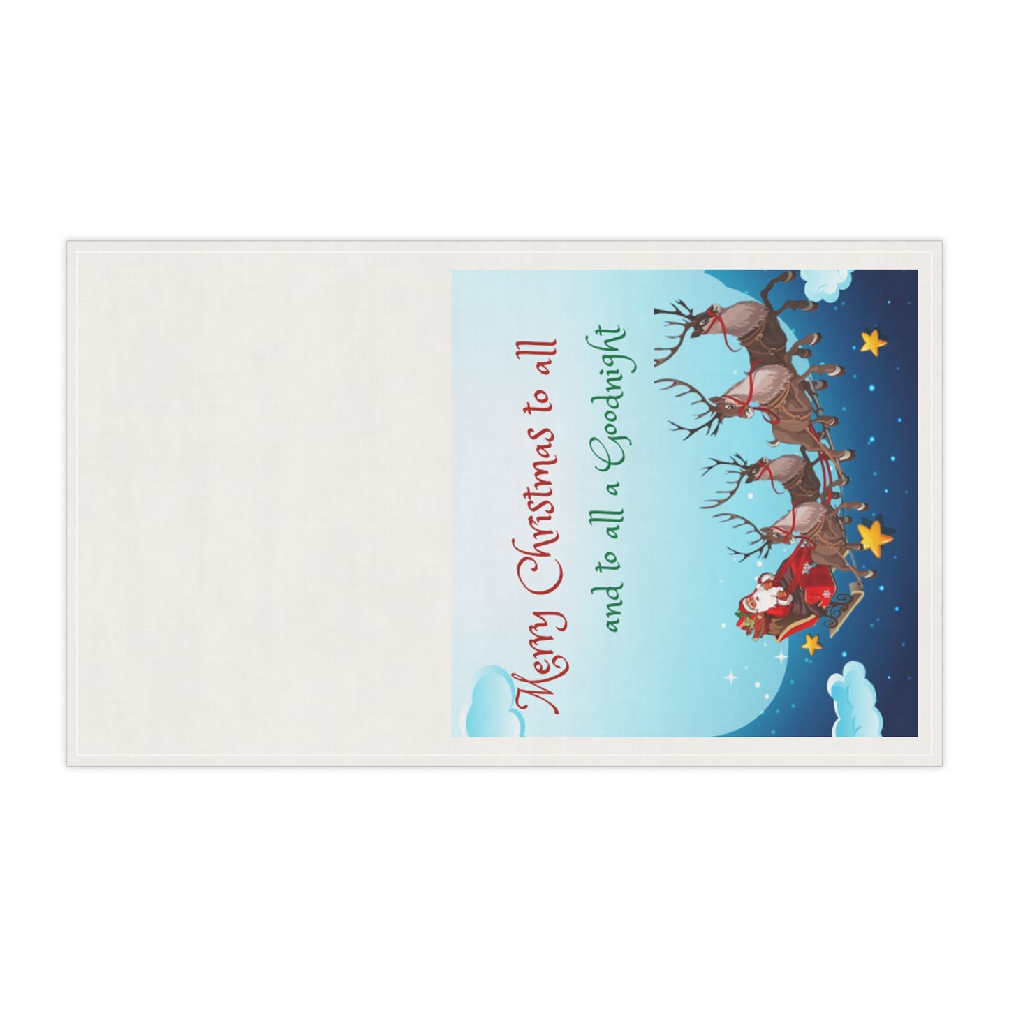 Night Before Christmas Cotton Tea Towel