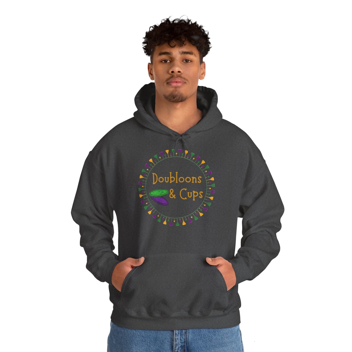 Doubloons and Cups Mardi Gras - Hooded Sweatshirt