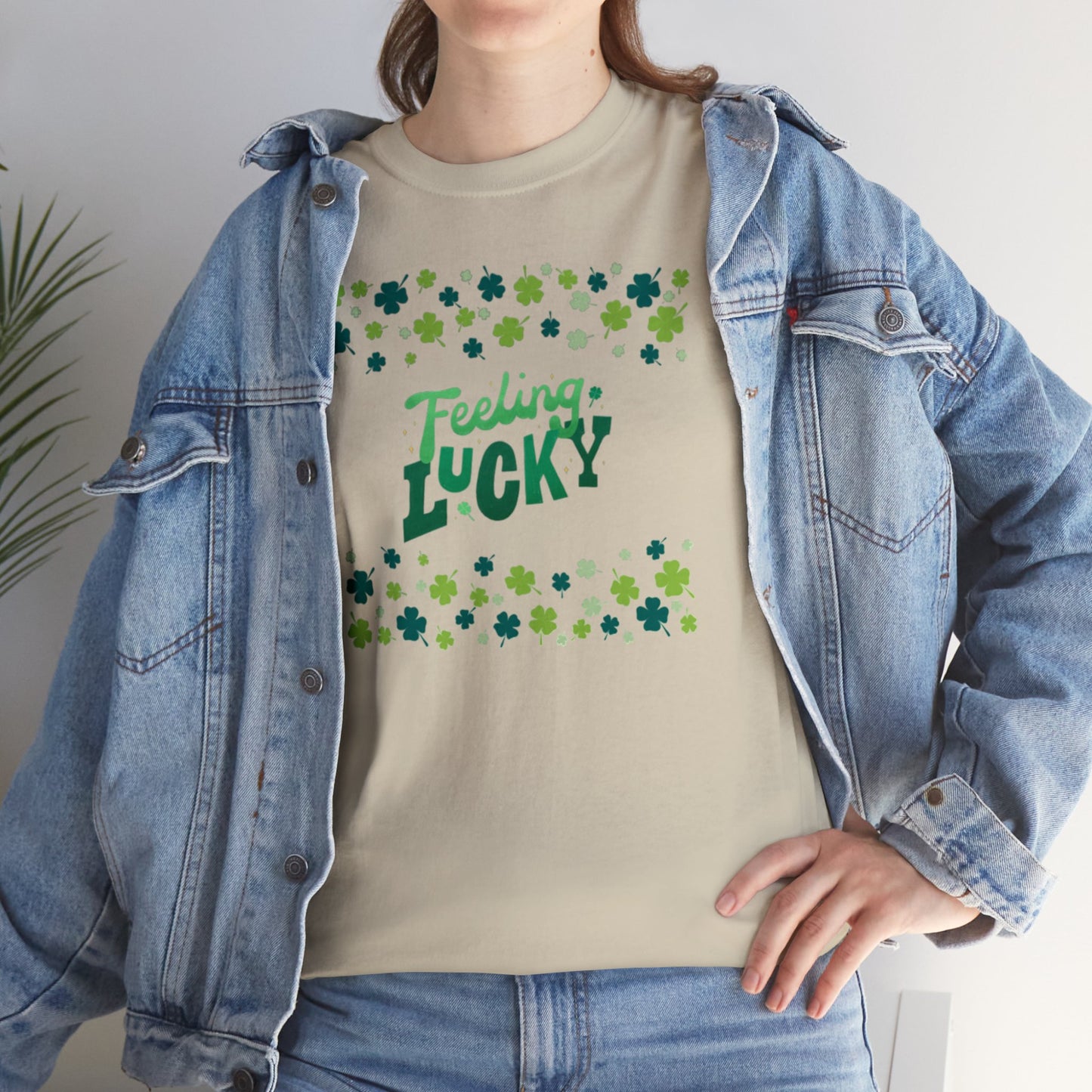 Feeling Lucky Shamrock - Heavy Cotton Tee