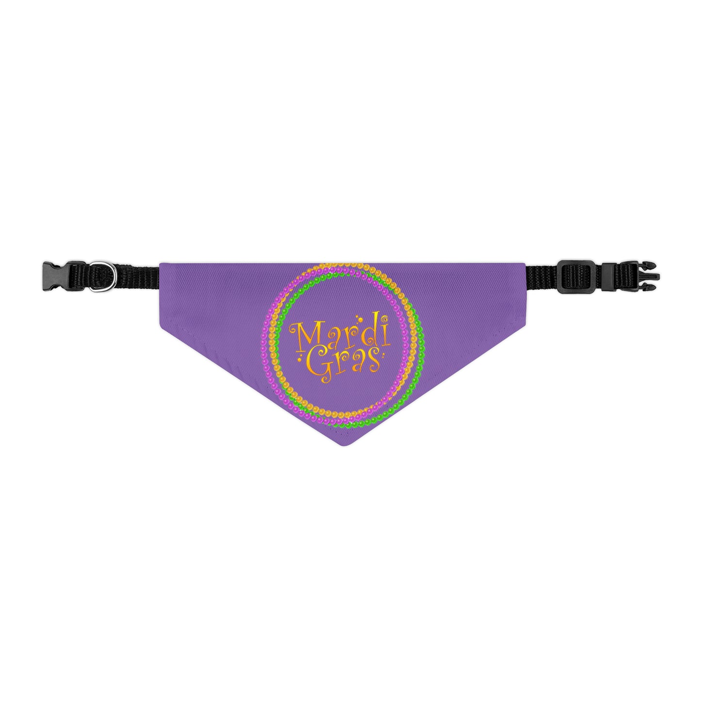 Mardi Gras Circle - Pet Bandana Collar