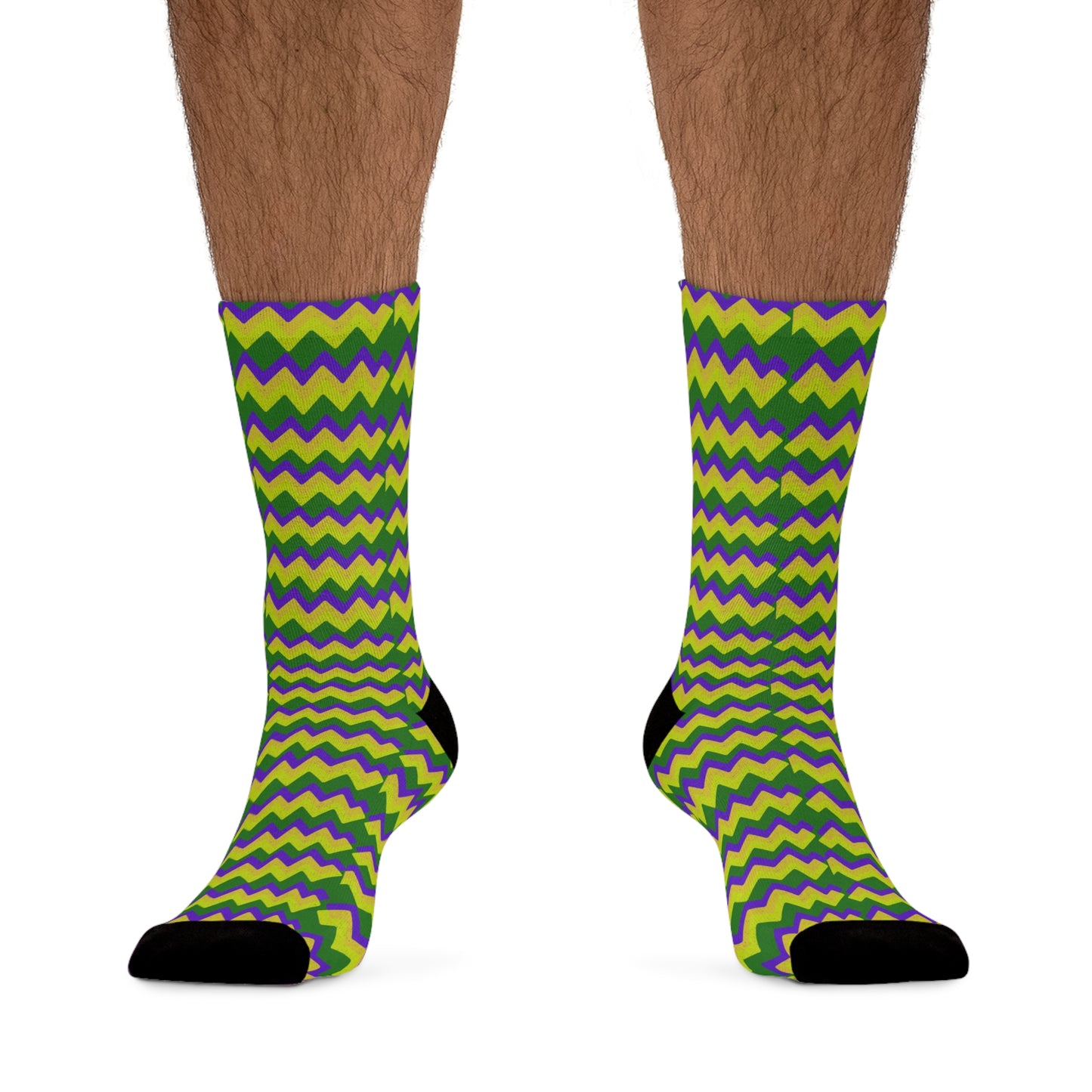 Mardi Gras Colors - Recycled Poly Socks