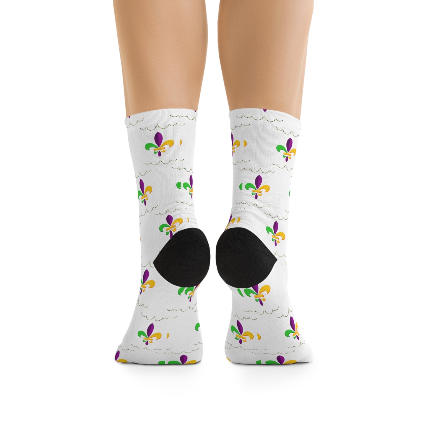 Mardi Gras - Recycled Poly Socks