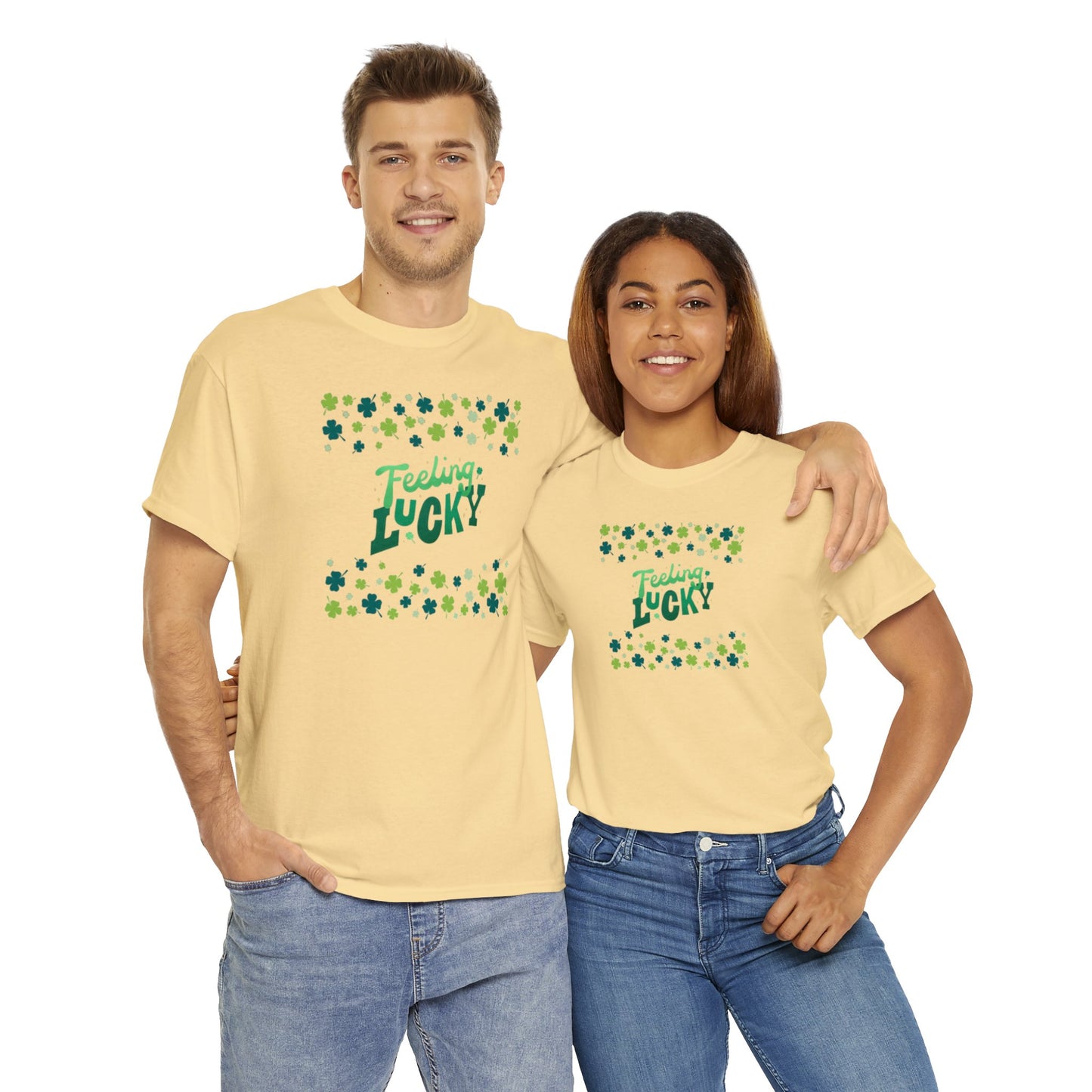 Feeling Lucky Shamrock - Heavy Cotton Tee