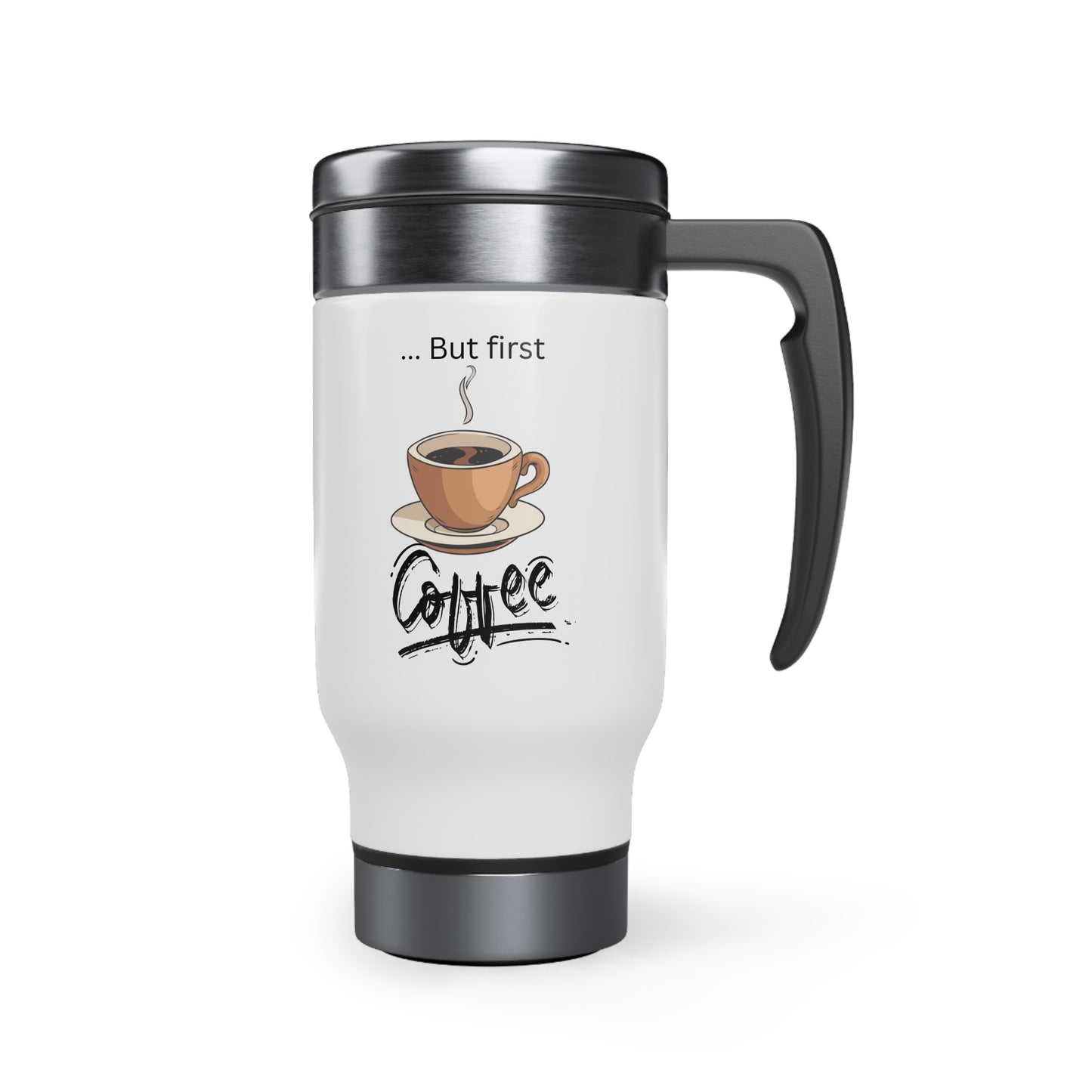 But First Coffee Travel Mug, 14oz