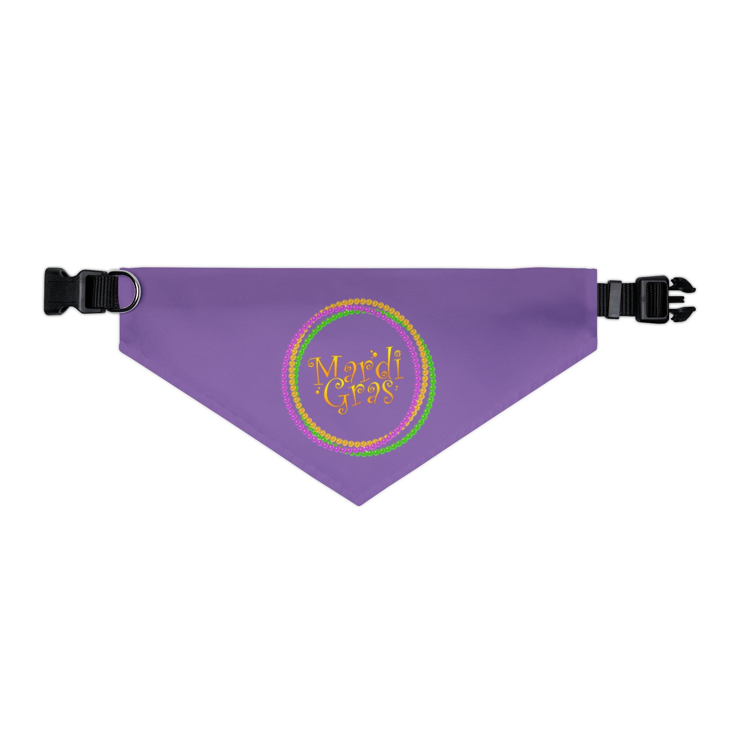 Mardi Gras Circle - Pet Bandana Collar