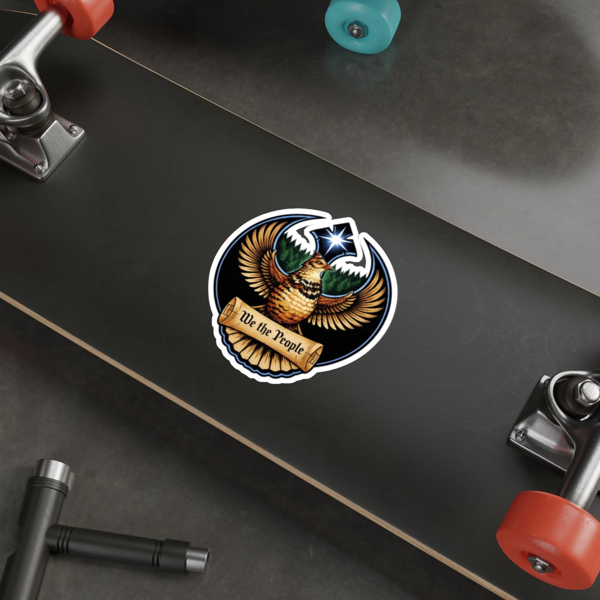 Pennsylvania We the People Sticker  - Rebel Bird Emblem Sticker