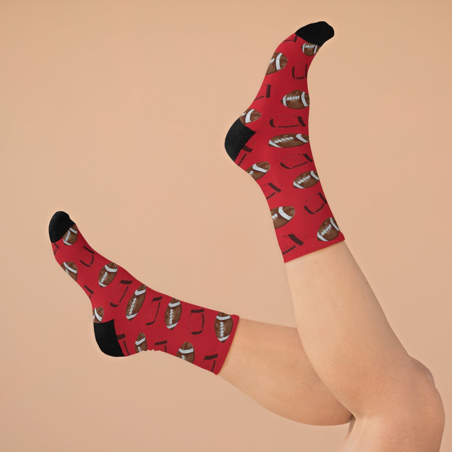 Game Day Football Socks (Red)