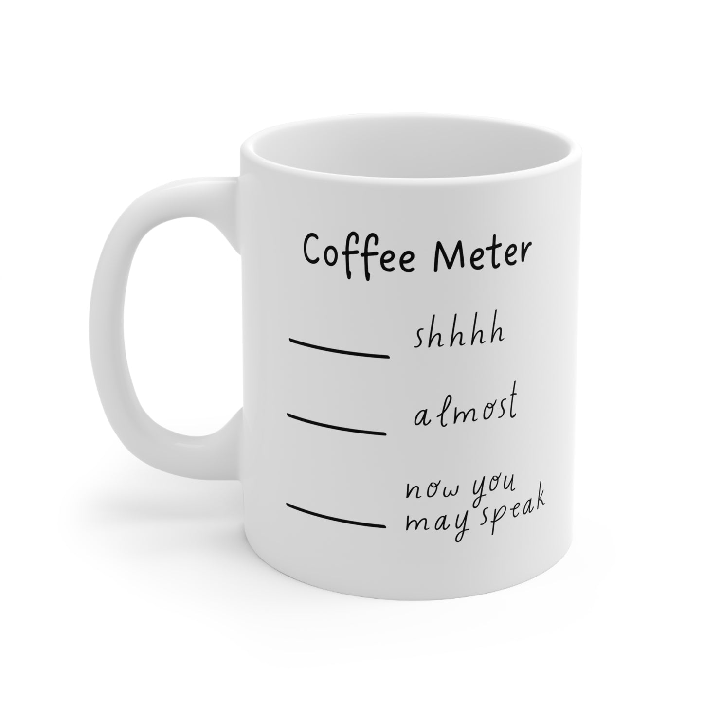 Coffee Meter Ceramic Mug 11oz