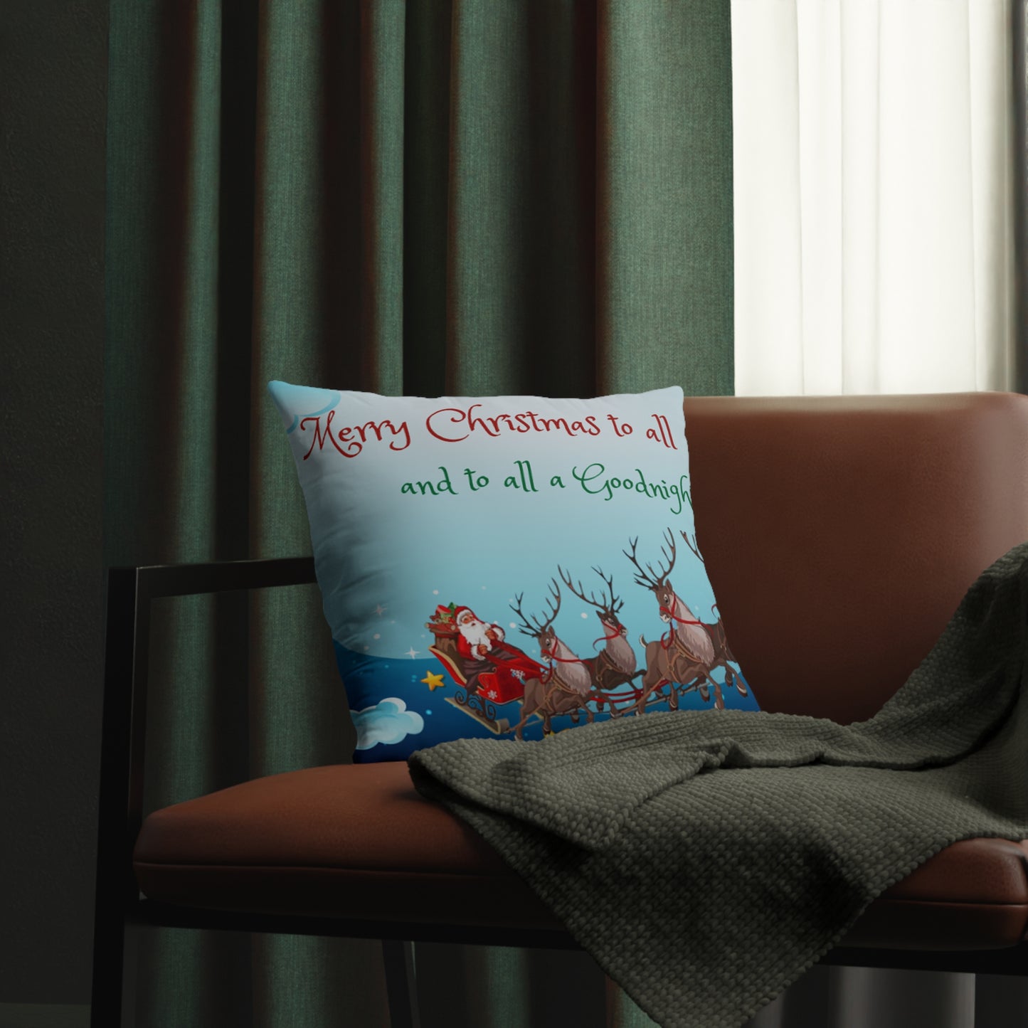 Night Before Christmas Waterproof Pillow