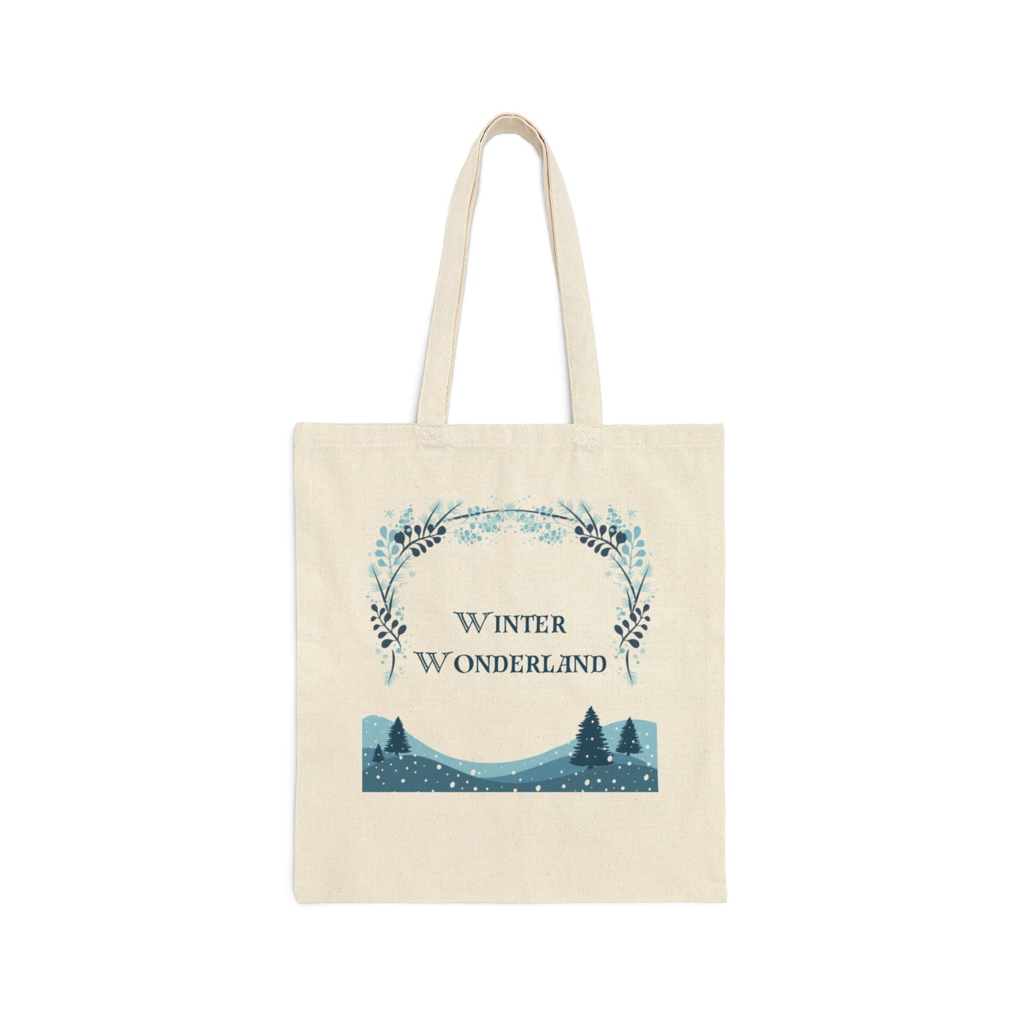 Winter Wonderland- Cotton Canvas Tote Bag