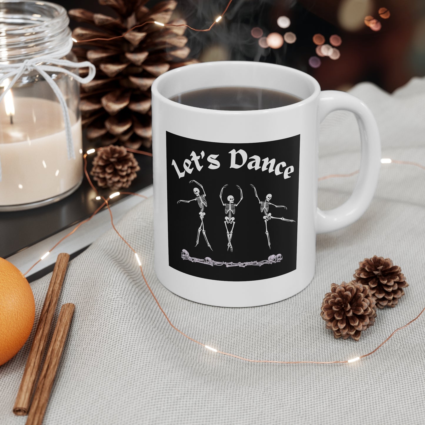 Lets Dance Halloween Ceramic Mug 11oz