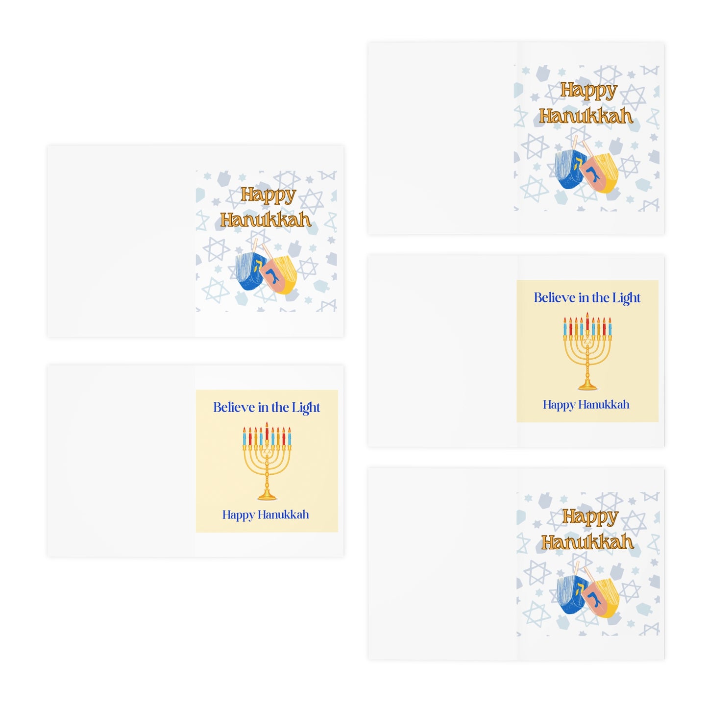 Hanukkah Holiday Cards (5-Pack)