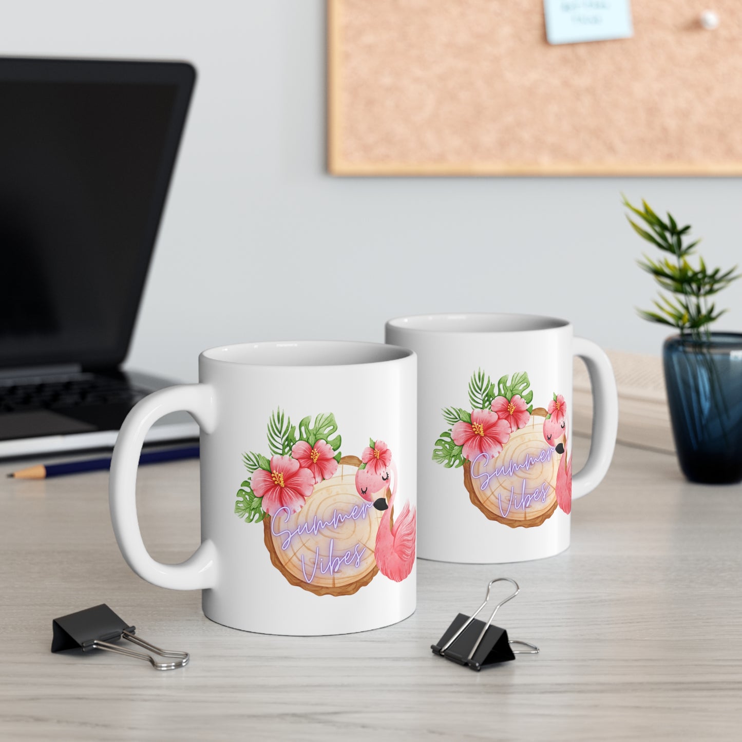 Summer Vibes Flamingo Mug 11oz