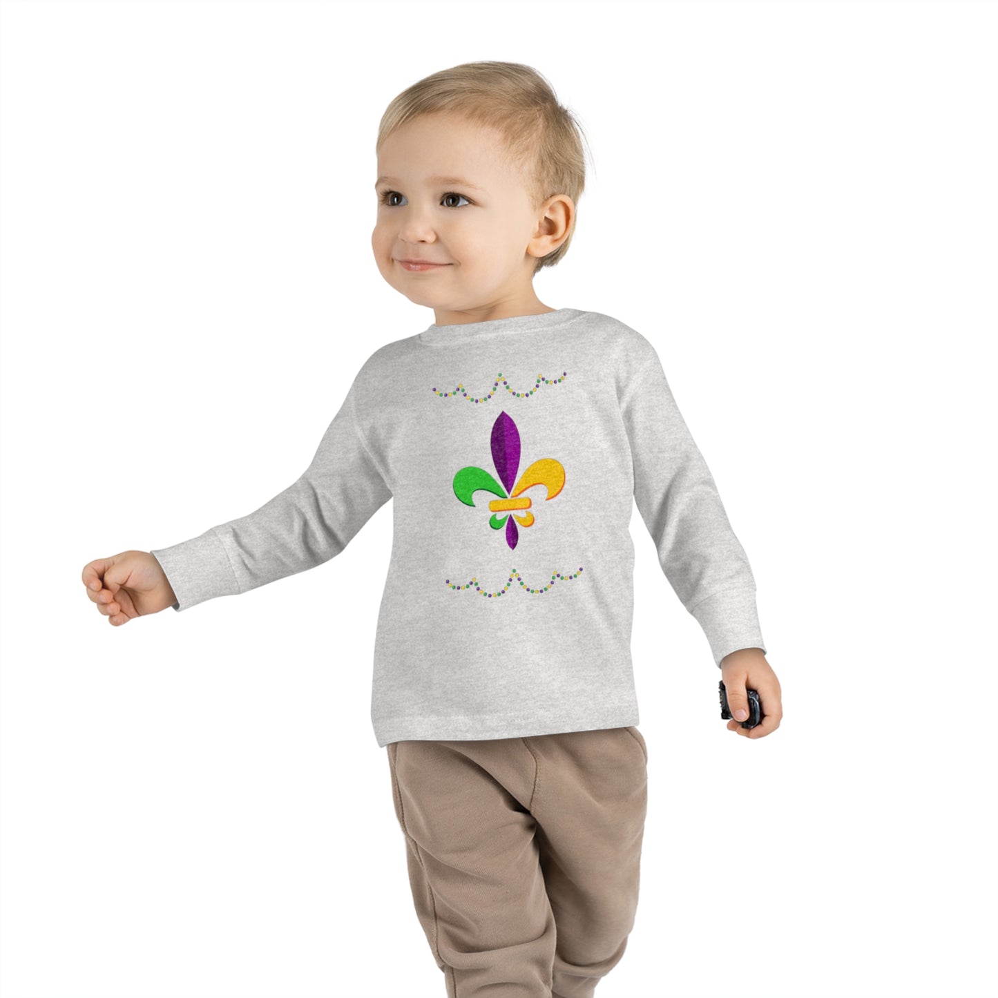 Mardi Gras Ready - Toddler Long Sleeve Tee