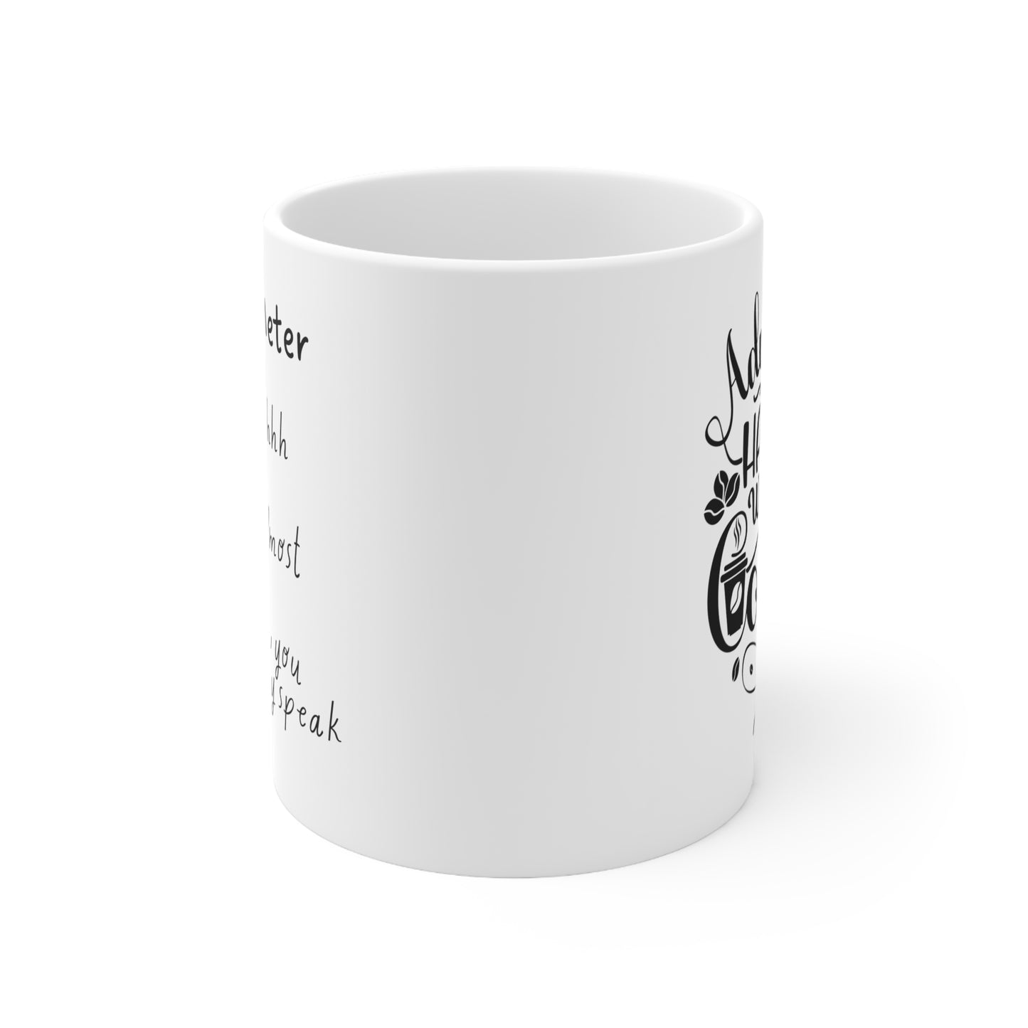 Coffee Meter Ceramic Mug 11oz