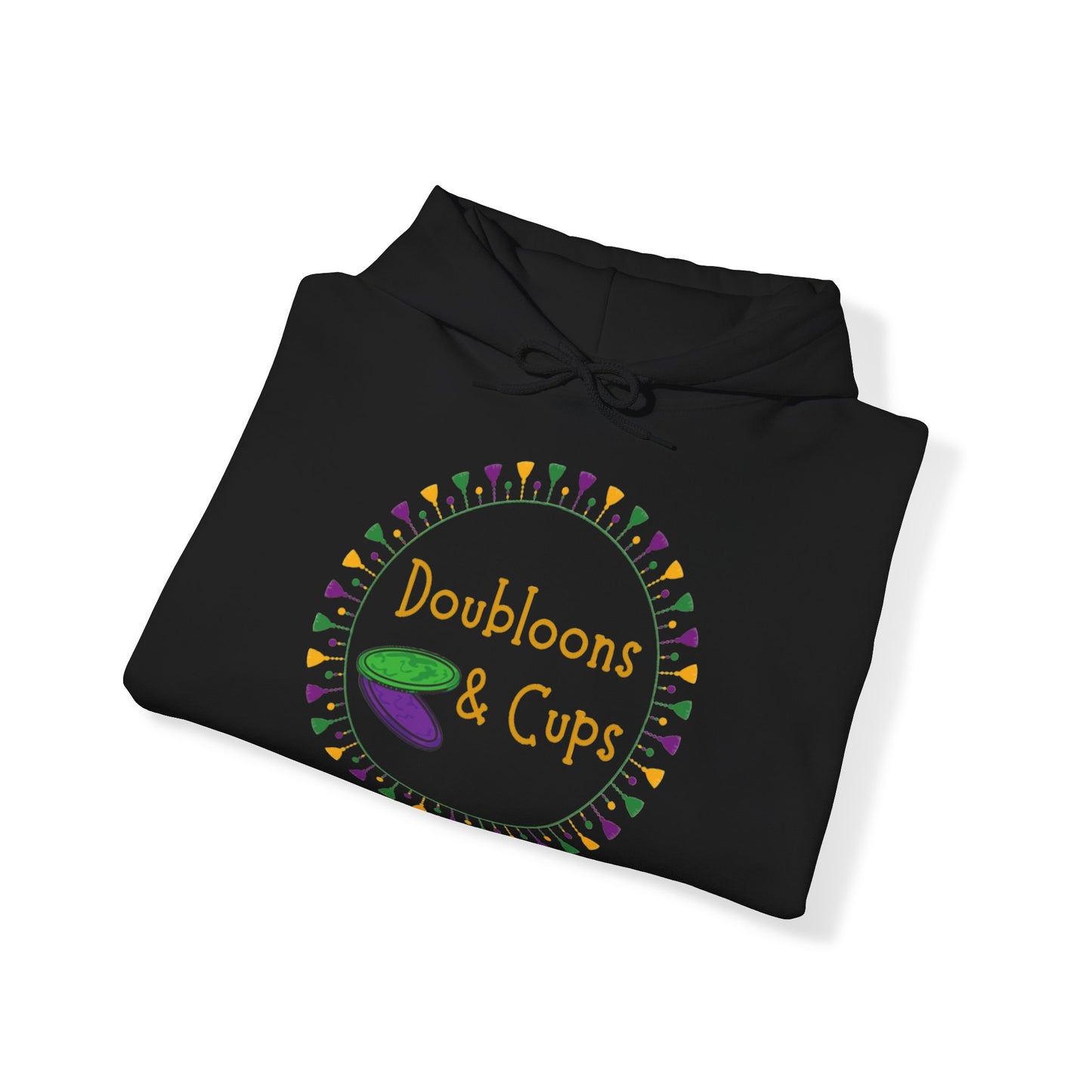 Doubloons and Cups Mardi Gras - Hooded Sweatshirt