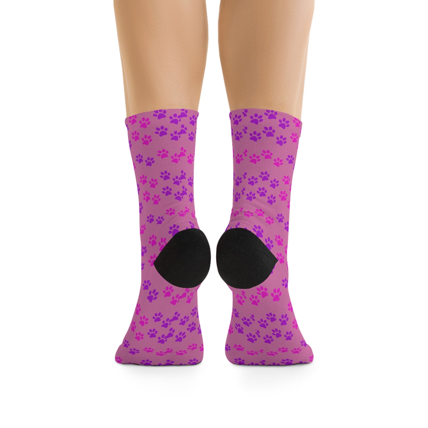 Pink Paw Prints - Socks