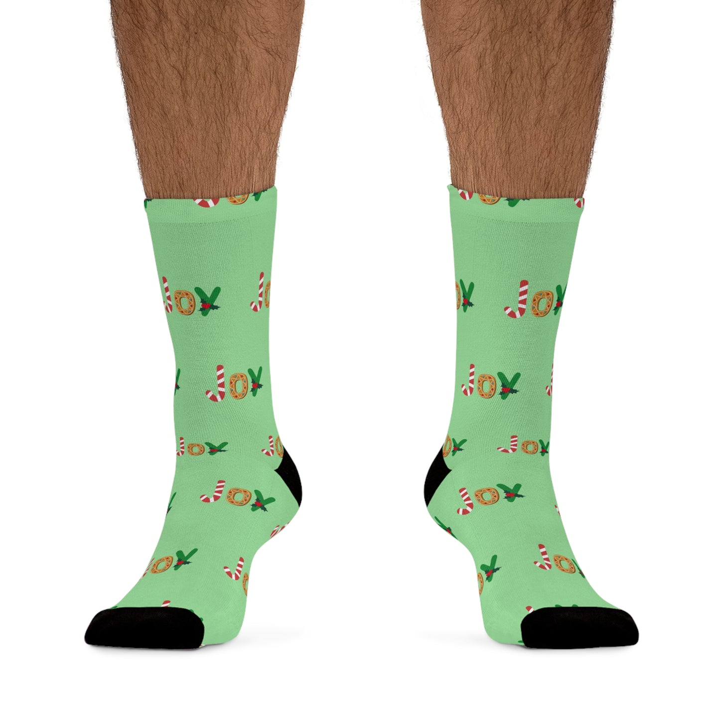 Holiday Joy- Recycled Poly Socks - both Green