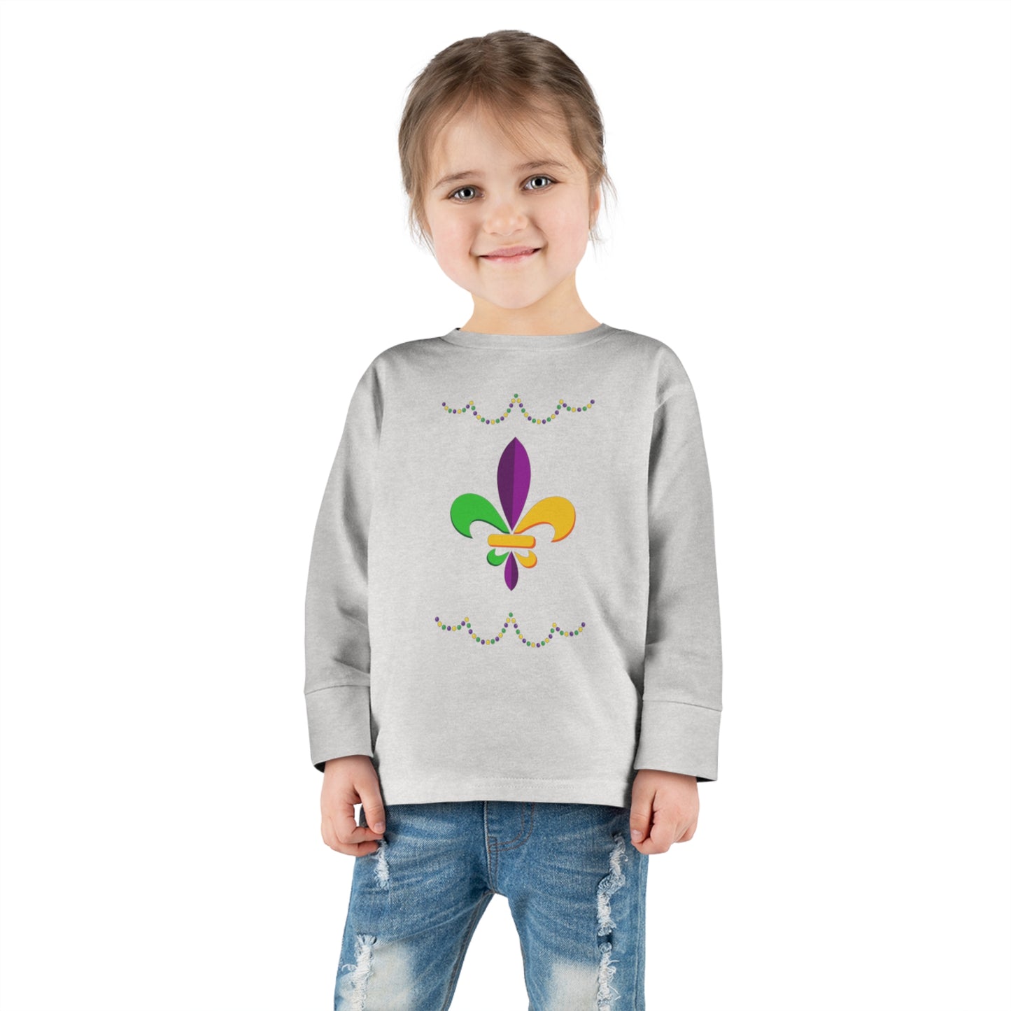 Mardi Gras Ready - Toddler Long Sleeve Tee