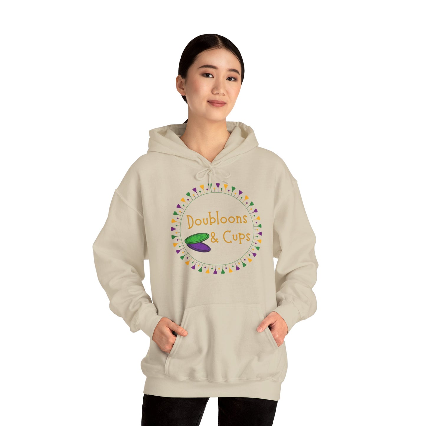 Doubloons and Cups Mardi Gras - Hooded Sweatshirt